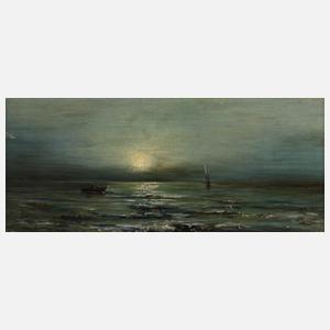 E. Behre, Mondschein über dem Meer