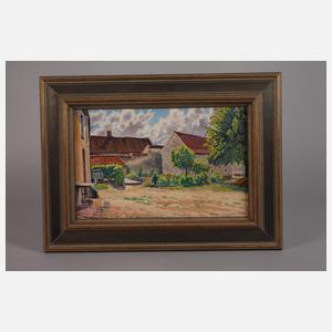 Gustave Cariot, Dorfansicht von Auxy