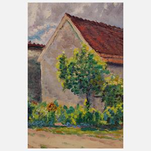 Gustave Cariot, Dorfansicht von Auxy