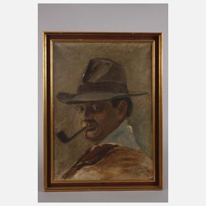 H. Cordes, Mann mit Pfeife