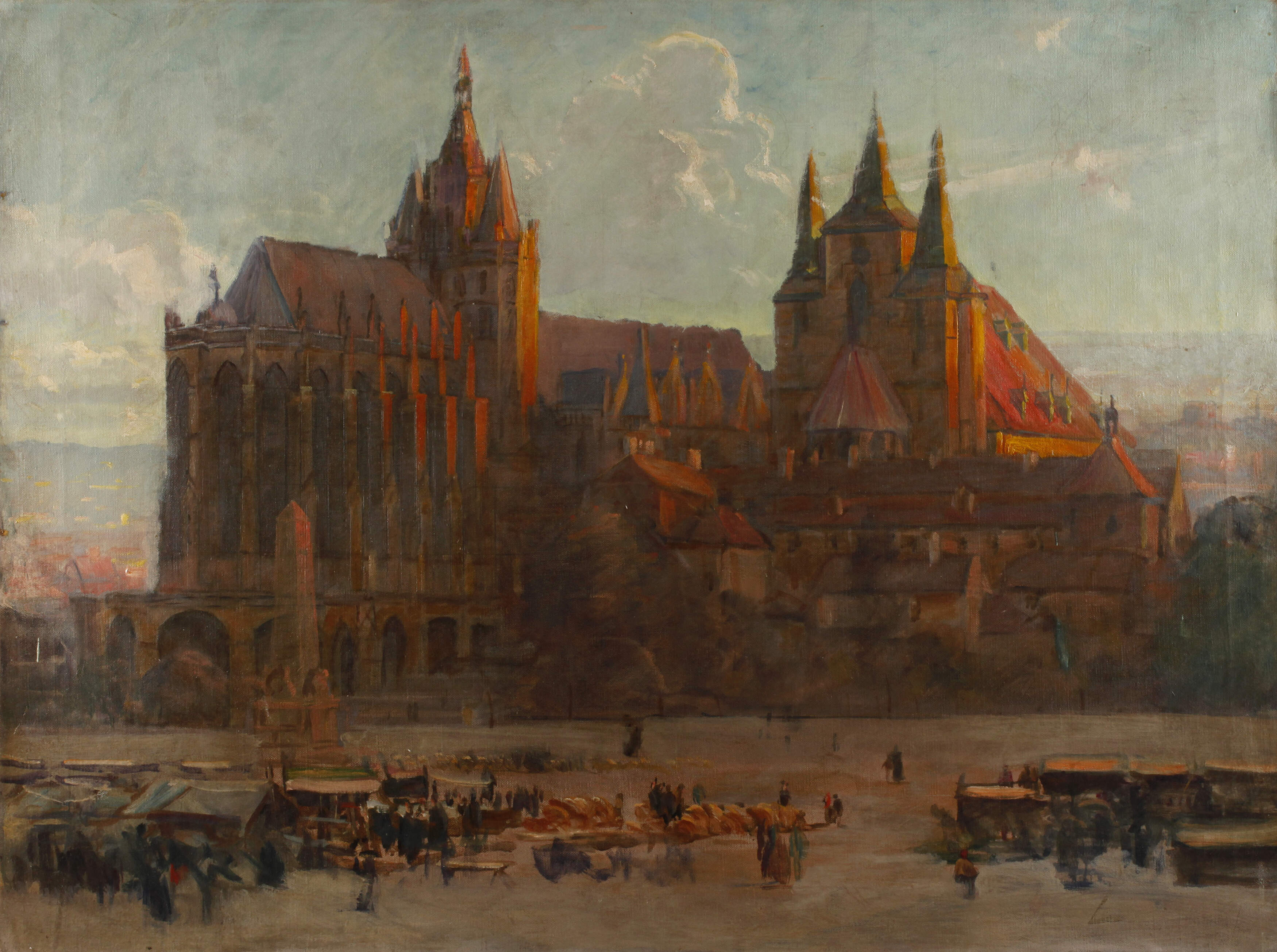 Walter Corsep, Markt am Erfurter Dom