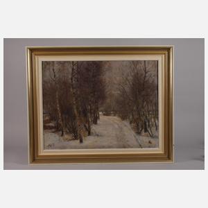 Robert Franz Curry, Verschneites Birkenwäldchen