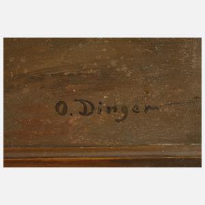 Otto Dinger, Zechende im Interieur