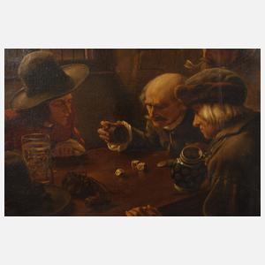 A. Franke, "Die Würfelspieler" nach Claus Meyer