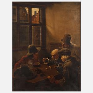 A. Franke, "Die Würfelspieler" nach Claus Meyer