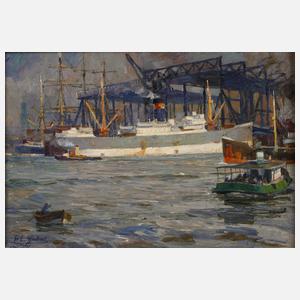 Paul Emil Gabel, Krane im Hamburger Hafen