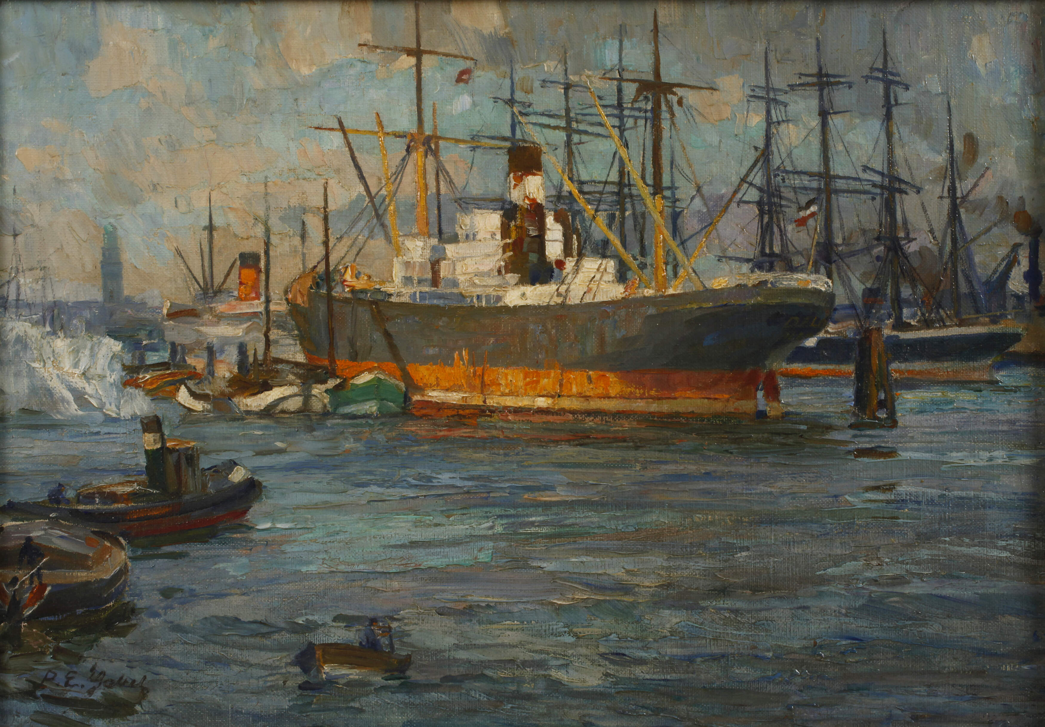 Paul Emil Gabel, Schiffe im Hamburger Hafen