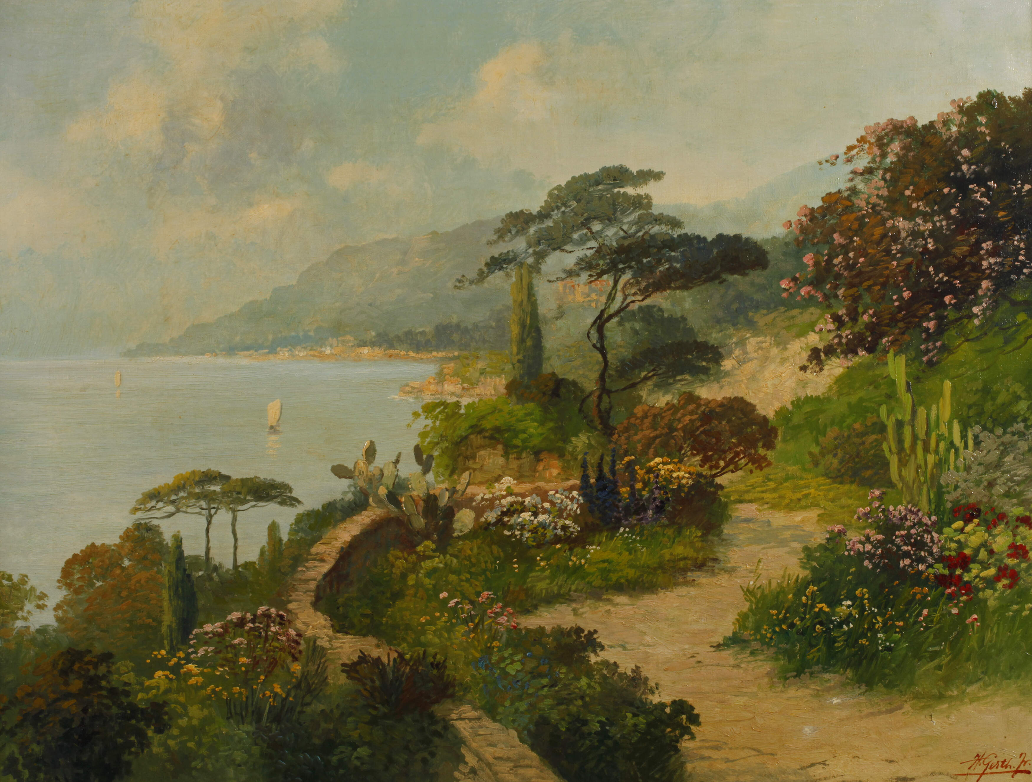 Helmut Gerth, Mediterrane Seeuferszene