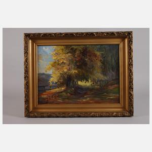 E. Göpel, Herbstlicher Waldweg