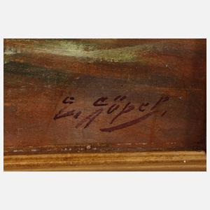 E. Göpel, Herbstlicher Waldweg