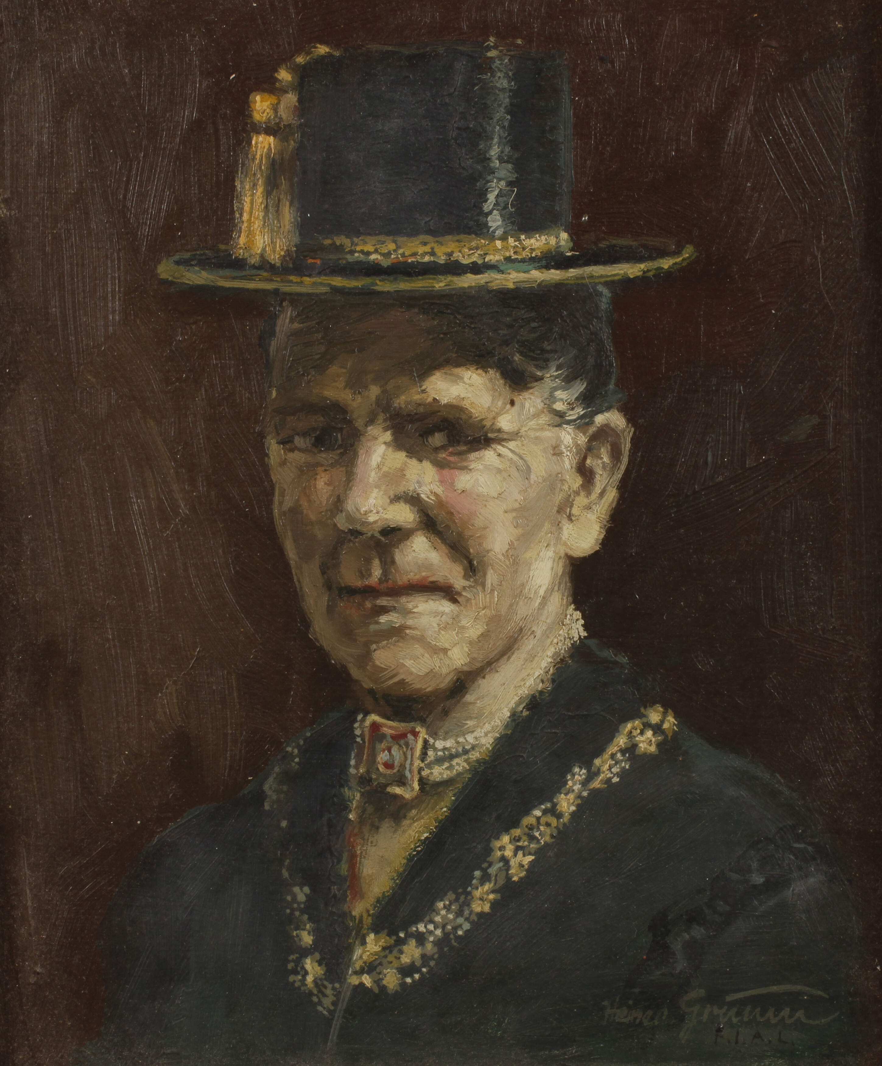 Heiner Grimm, Bäuerin in Tracht