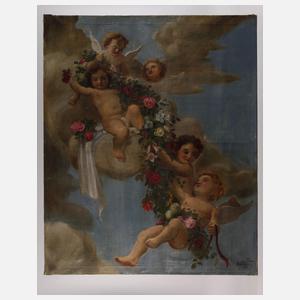 Emil Gurdan, Putti in den Wolken