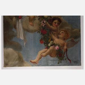 Emil Gurdan, Putti in den Wolken