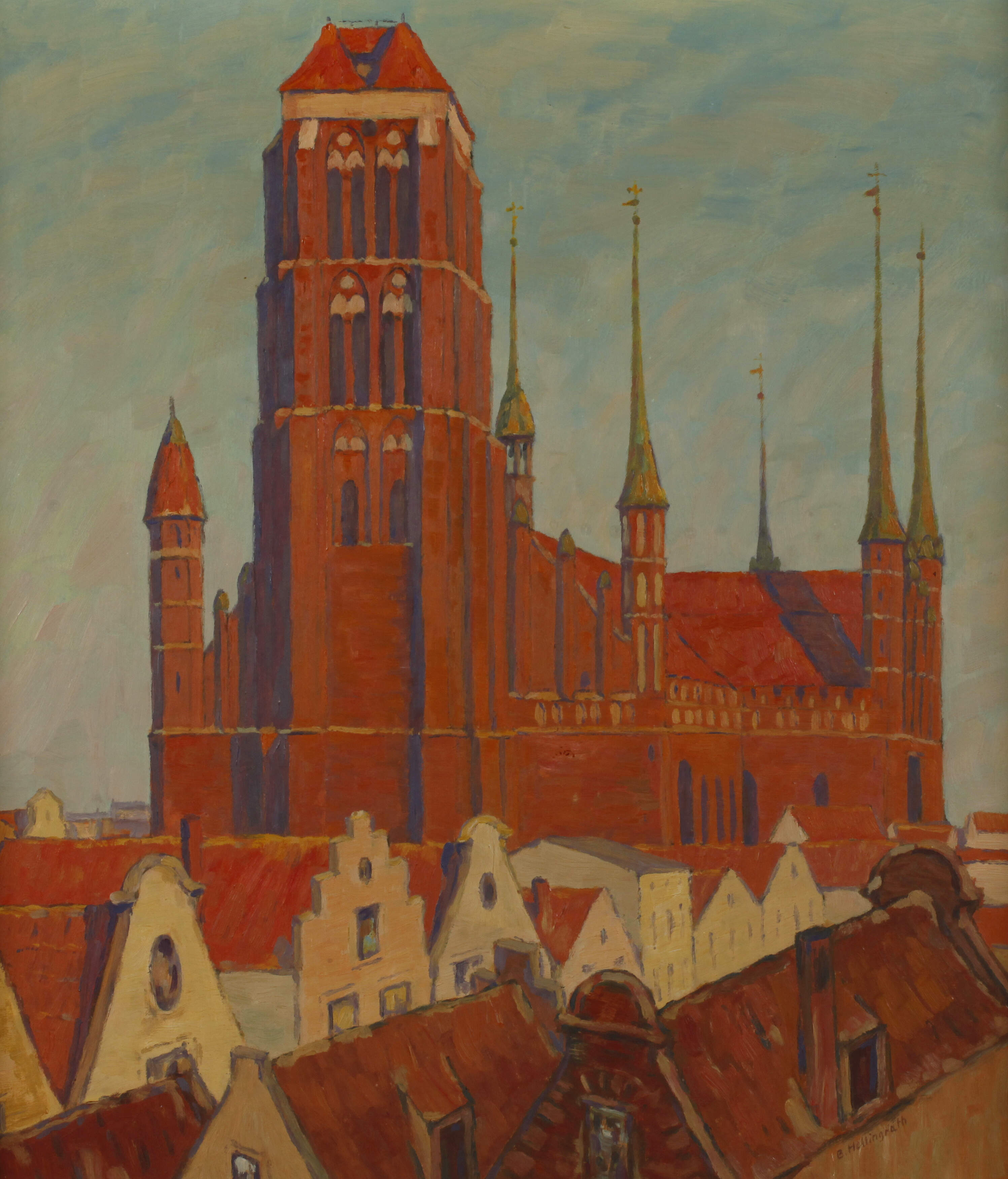 Prof. Berthold Hellingrath, Marienkirche in Danzig