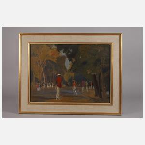 Rudolf Hellwag, "Jardin du Luxemburg, Paris"