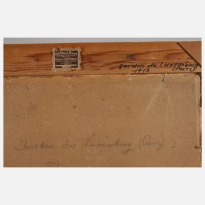 Rudolf Hellwag, "Jardin du Luxemburg, Paris"