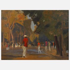Rudolf Hellwag, "Jardin du Luxemburg, Paris"