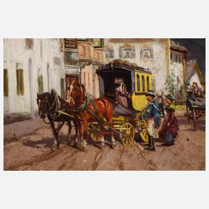 Georg Hemmrich, Postkutsche in Mittenwald