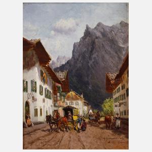 Georg Hemmrich, Postkutsche in Mittenwald