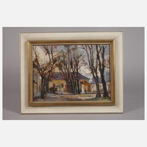 Tivadar Holba, Ungarische Dorfszene