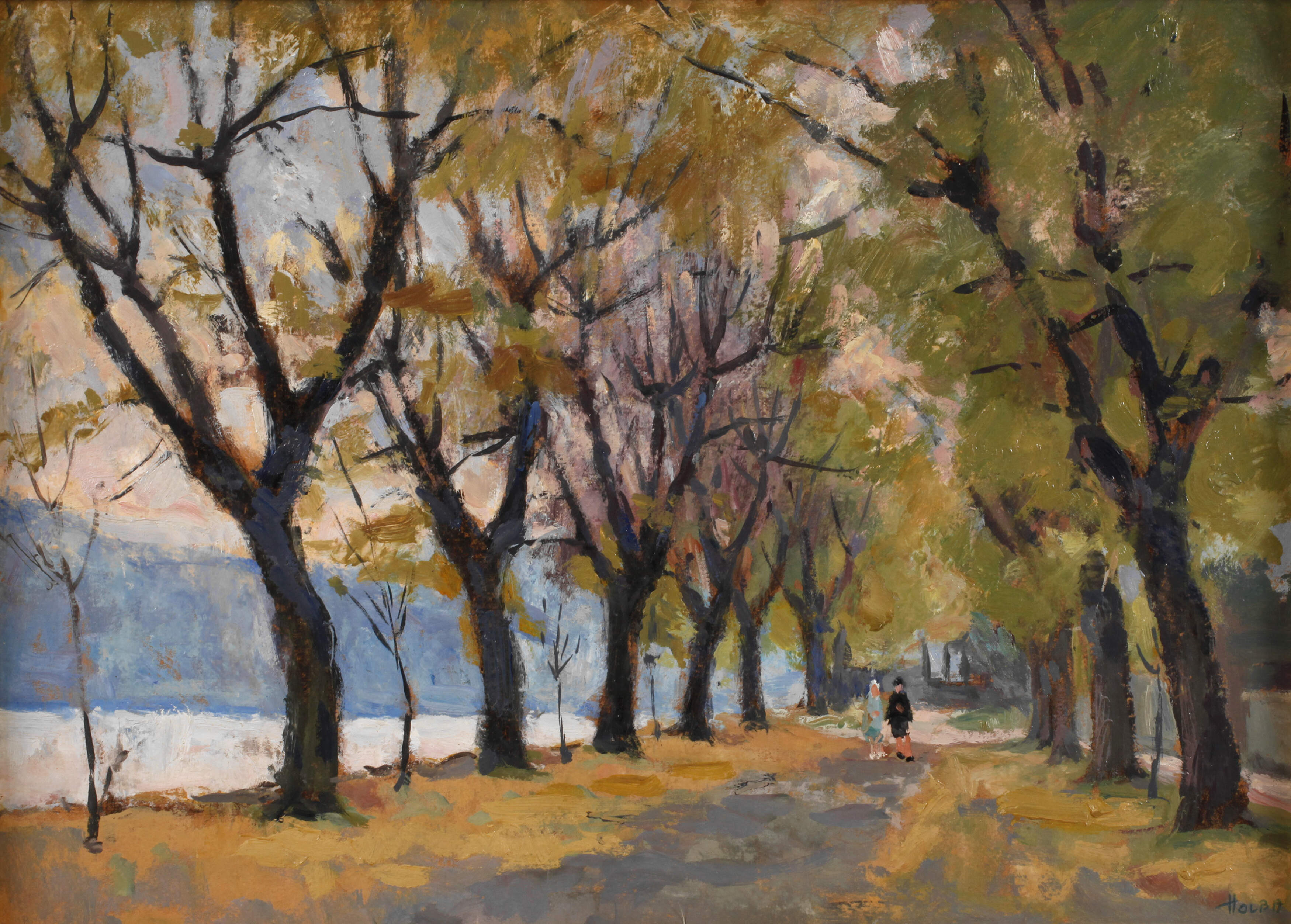 Tivadar Holba, Allee am Flussufer