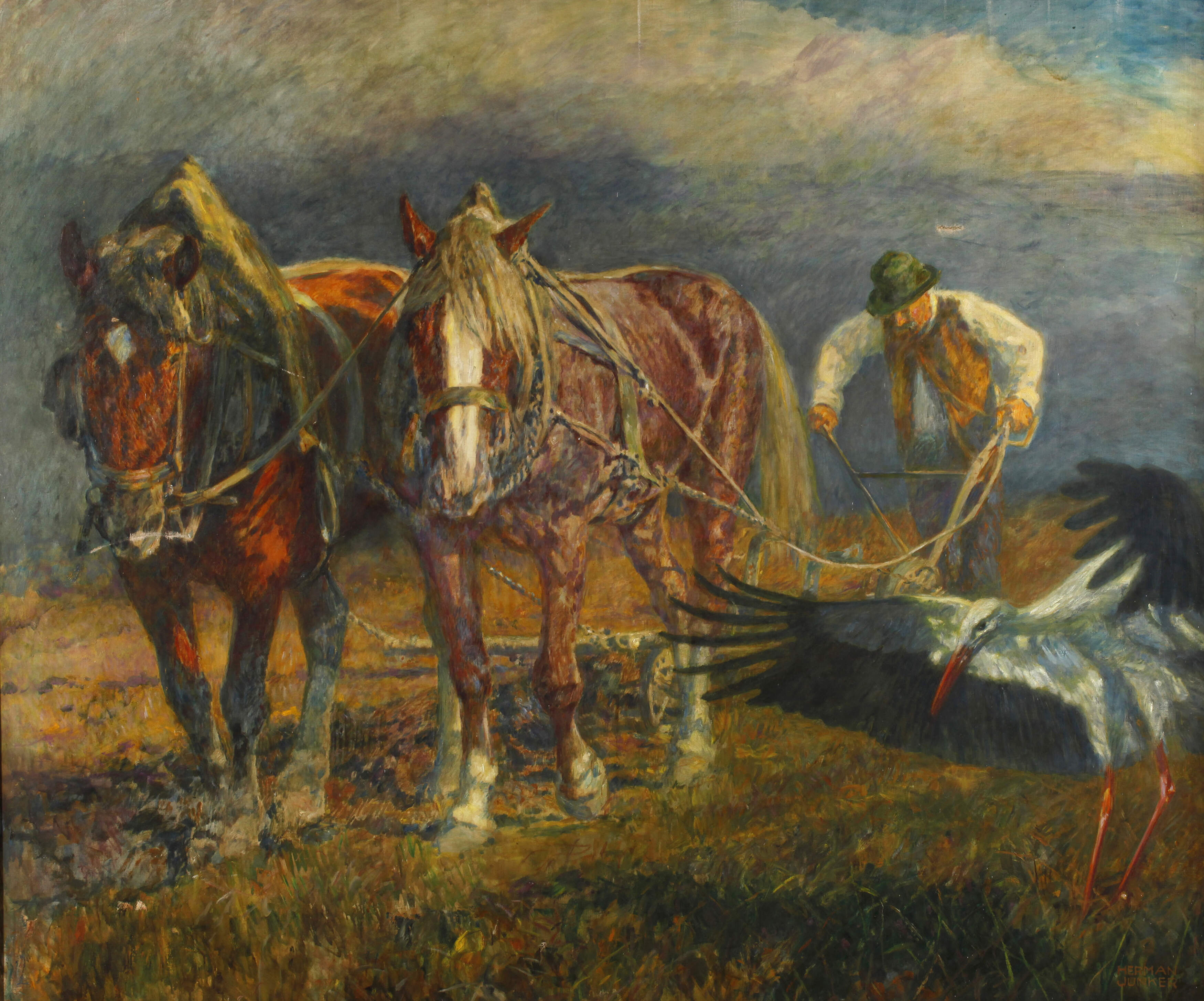 Hermann Junker, "Hinter dem Pflug"