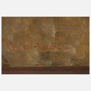 László Kézdi-Kovács, Pflügende ungarische Bauern