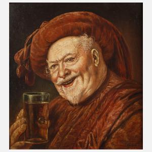 W. Klemm, Kopie nach Grützner "Falstaff"