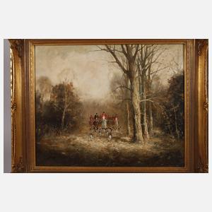 J. Kreyer, Parforcejagdszene