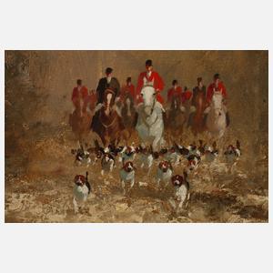 J. Kreyer, Parforcejagdszene