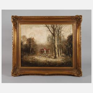 J. Kreyer, Parforcejagdszene