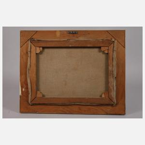 F. Krille, Magd vorm Bauernhof