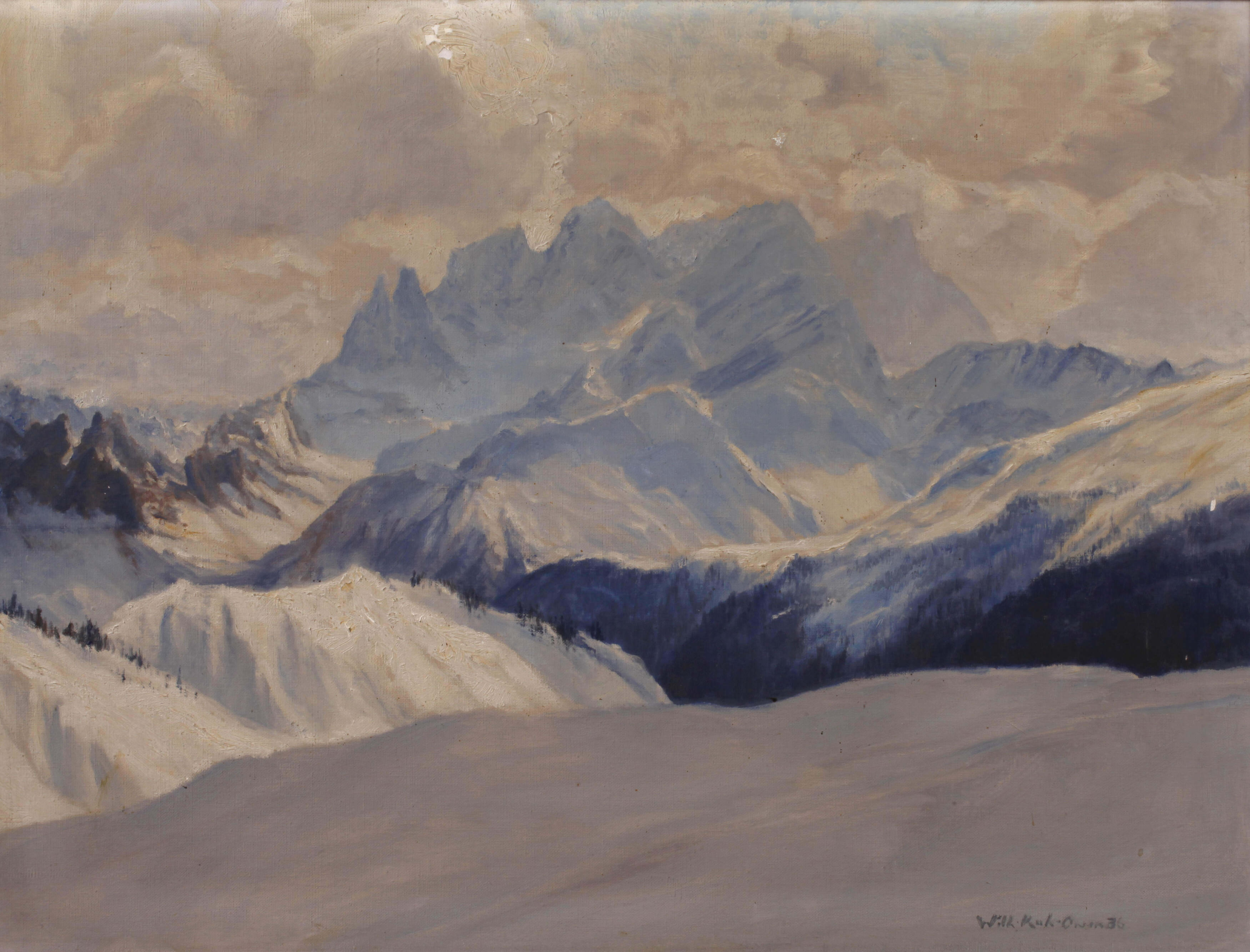 Wilhelm Kuh, "Dolomitenwinter"