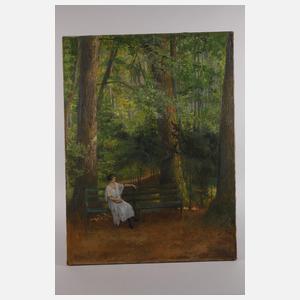 E. Marx, Dame im Park