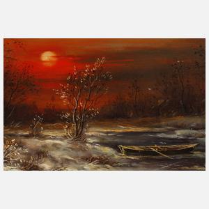 Hamid Mehrnia, attr., Winterabend