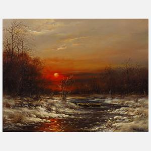 Hamid Mehrnia, attr., Winterabend