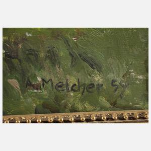 A. Melcher, Dorf im Gebirge