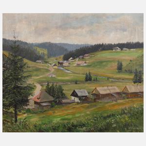 A. Melcher, Dorf im Gebirge