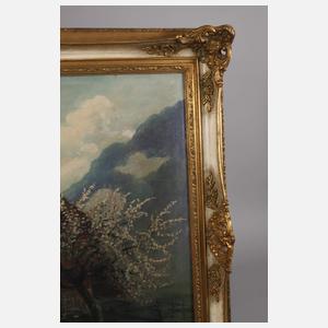 T. Miltz, Schwarzwaldhaus im Frühling