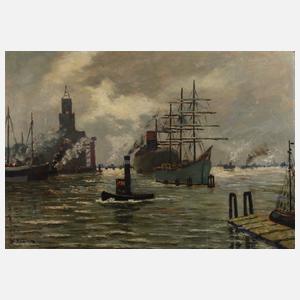 Wilhelm Mosblech der Jüngere, Hamburger Hafen