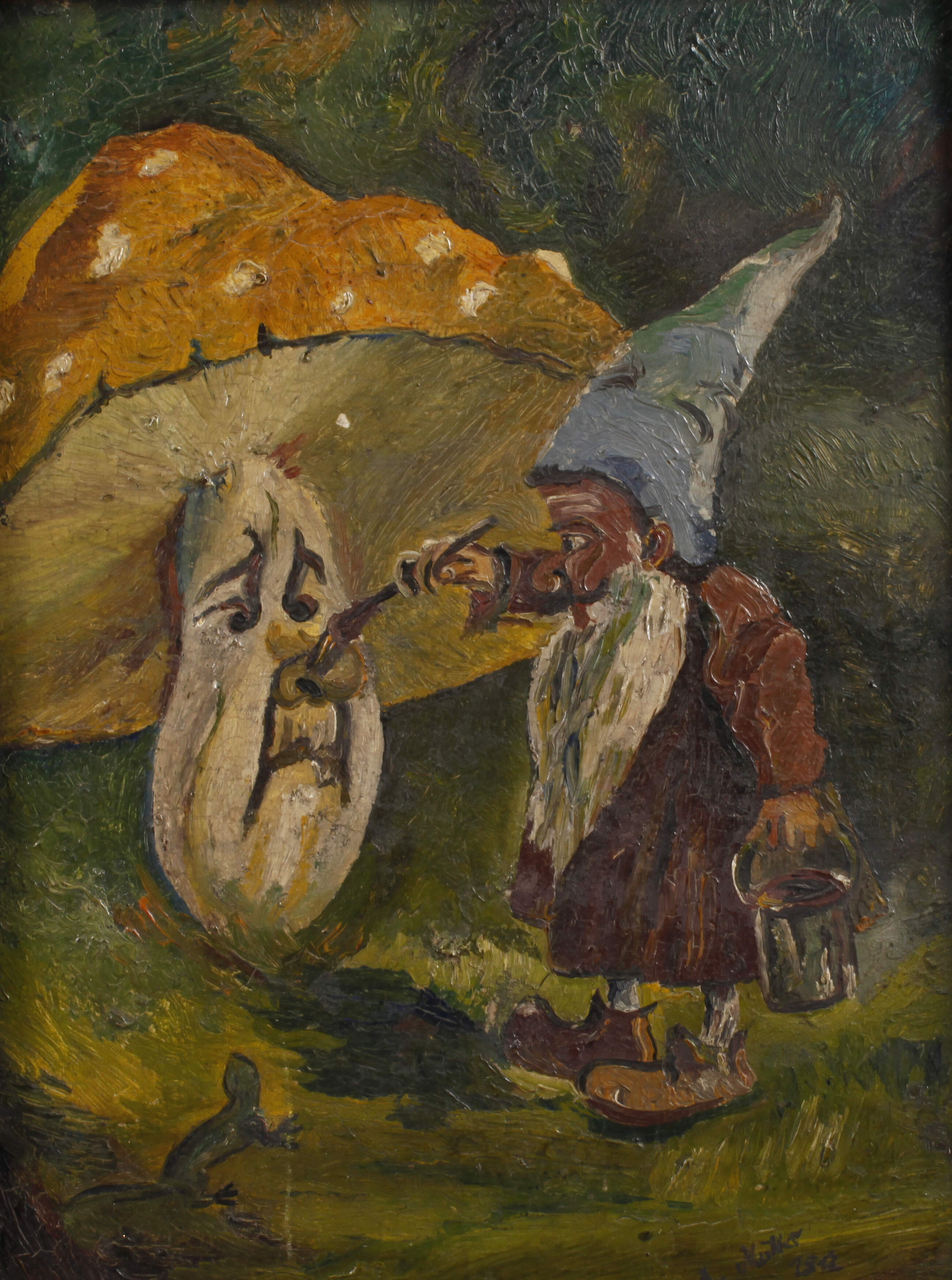 A. Müller, Zwerg und Pilz