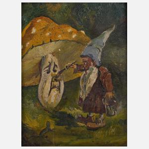 A. Müller, Zwerg und Pilz