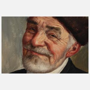 Fritz Müller, Alter Bauer in Tracht