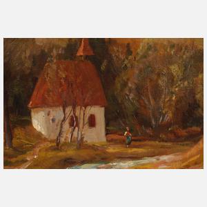Fritz Müller-Schwaben, Kapelle im Wald
