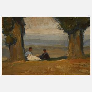 Martin Nicolaus, "Baumgruppe bei Schleißheim"