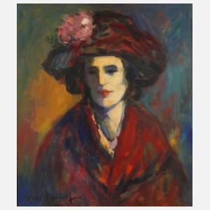 Hans Nowak, "Dame mit nostalgischem Hut"