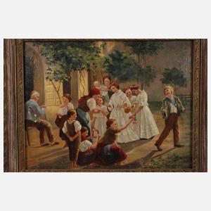 F. Peters, "Am Fronleichnamsmorgen" n. Waldmüller