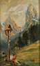 A. Richter, Maid am Marterl im Gebirge