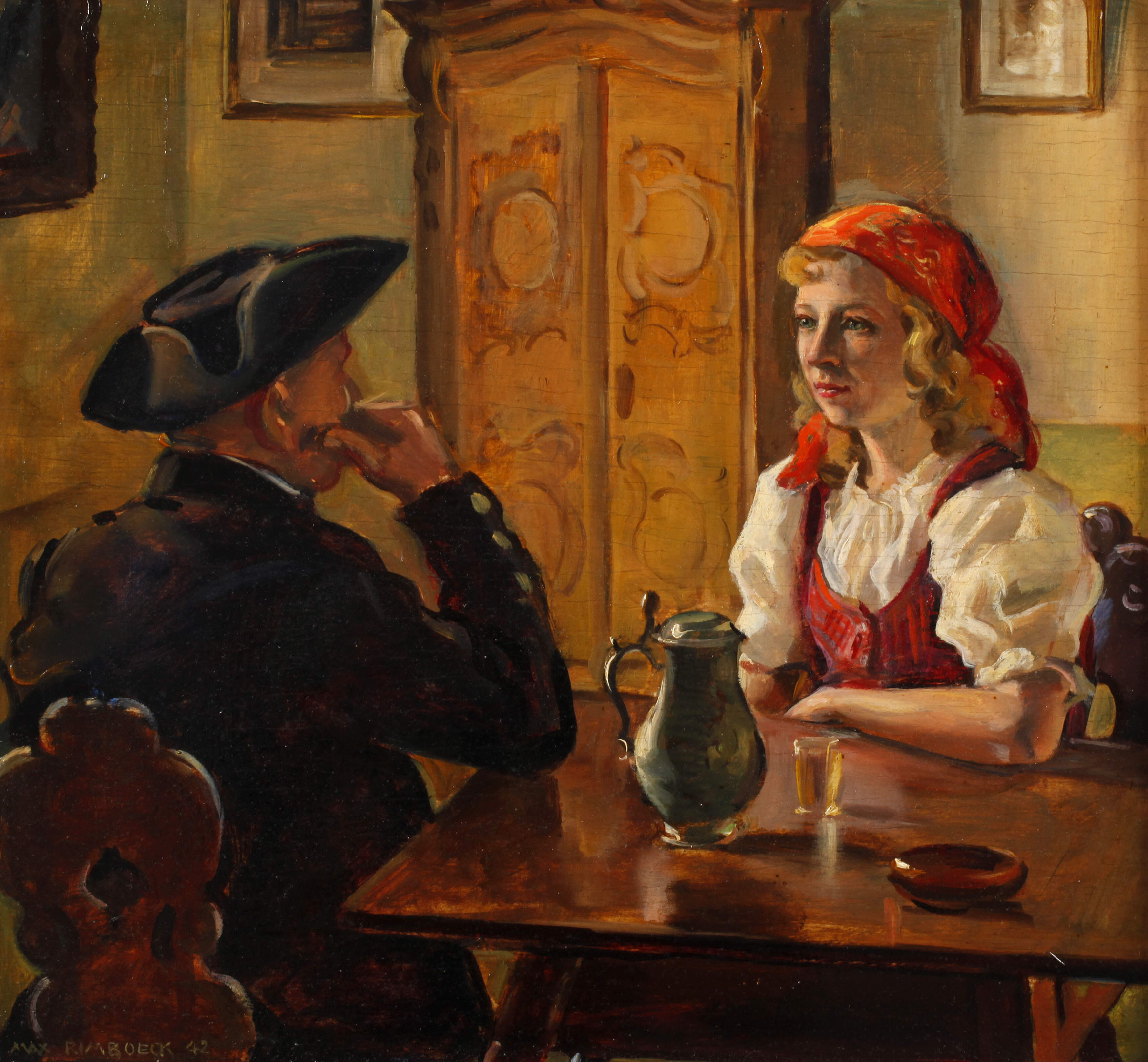 Max Rimboeck, Paar im Gespräch