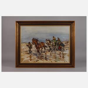 Prof. Julius Seyler, Crevettenfischer am Strand